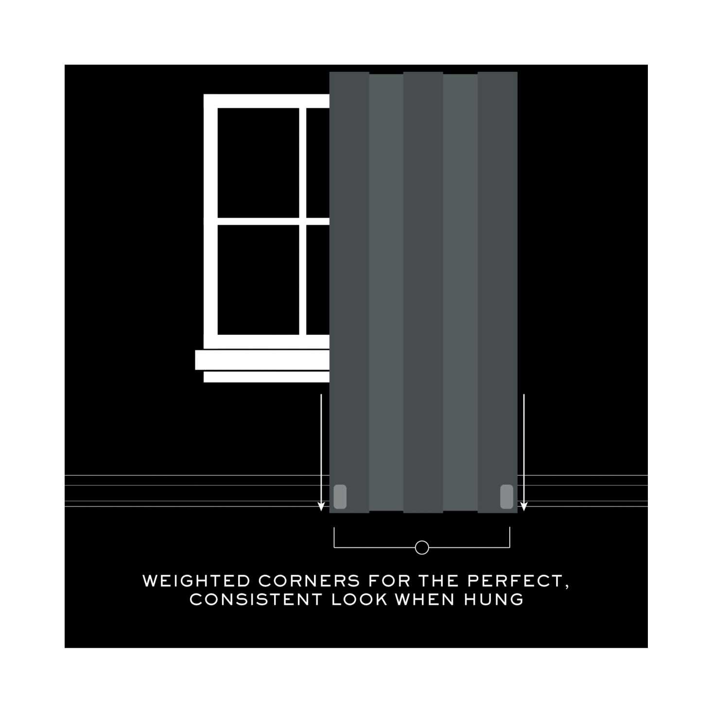 Lauren Ralph Lauren Waller Blackout Solid 100% Cotton with Lining Rod Pocket Curtain Panel