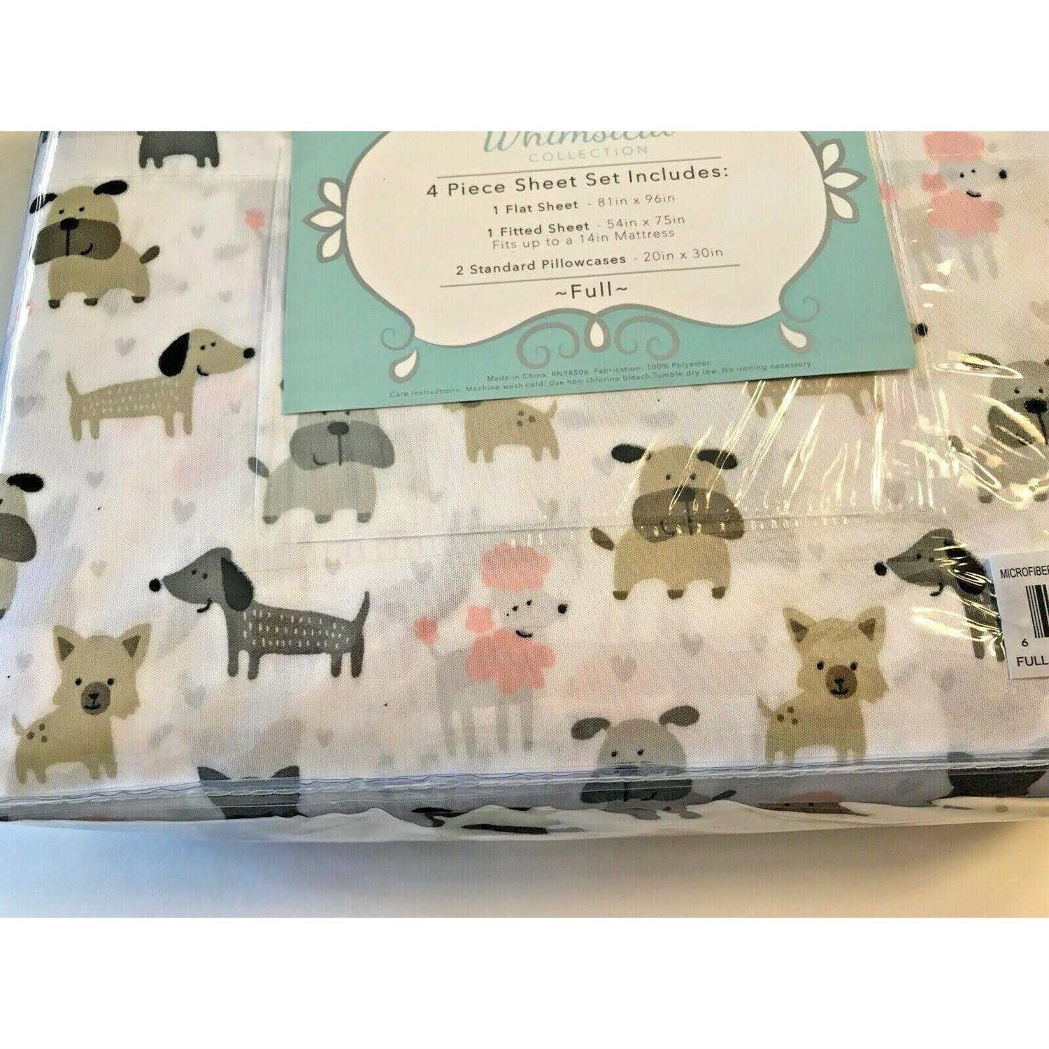Whimsical Print Microfiber Sheet Set