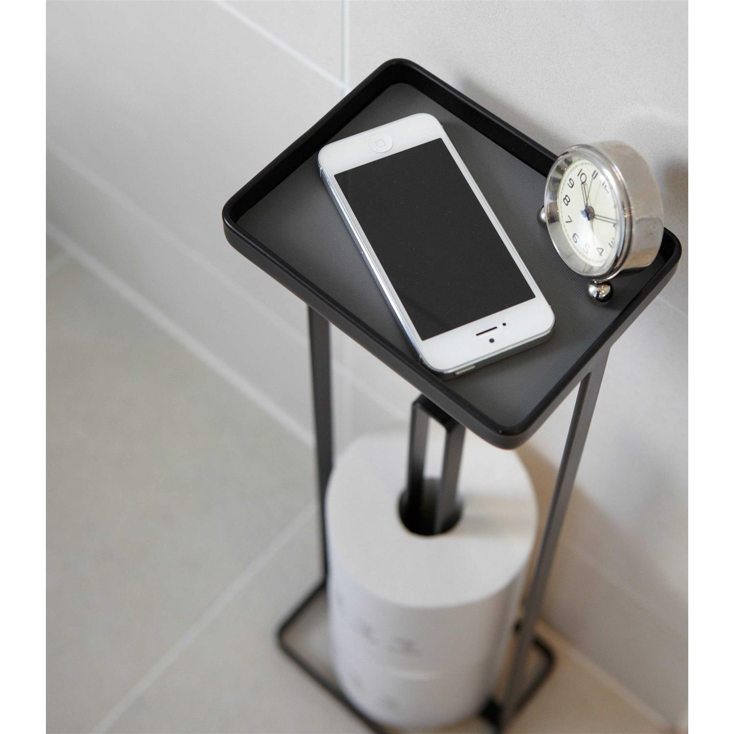 Yamazaki Toilet Paper Stand with Tray Tower