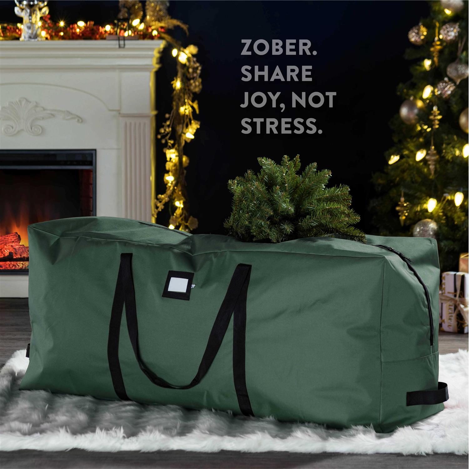 Zober Christmas Tree Storage Bag Fits 9 ft Artificial Trees