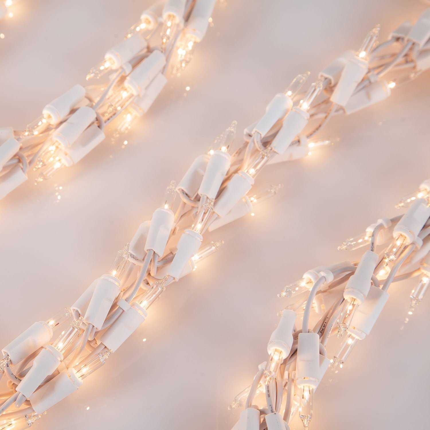 Wintergreen Lighting Clear Cluster String Lights Garland 18ft 600 Lights 17909