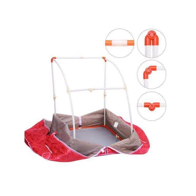 Yescom AplusBuy Portable Steam Sauna Tent Spa Detox Weight Loss w/ Large Chair Slimming Home Red 2L