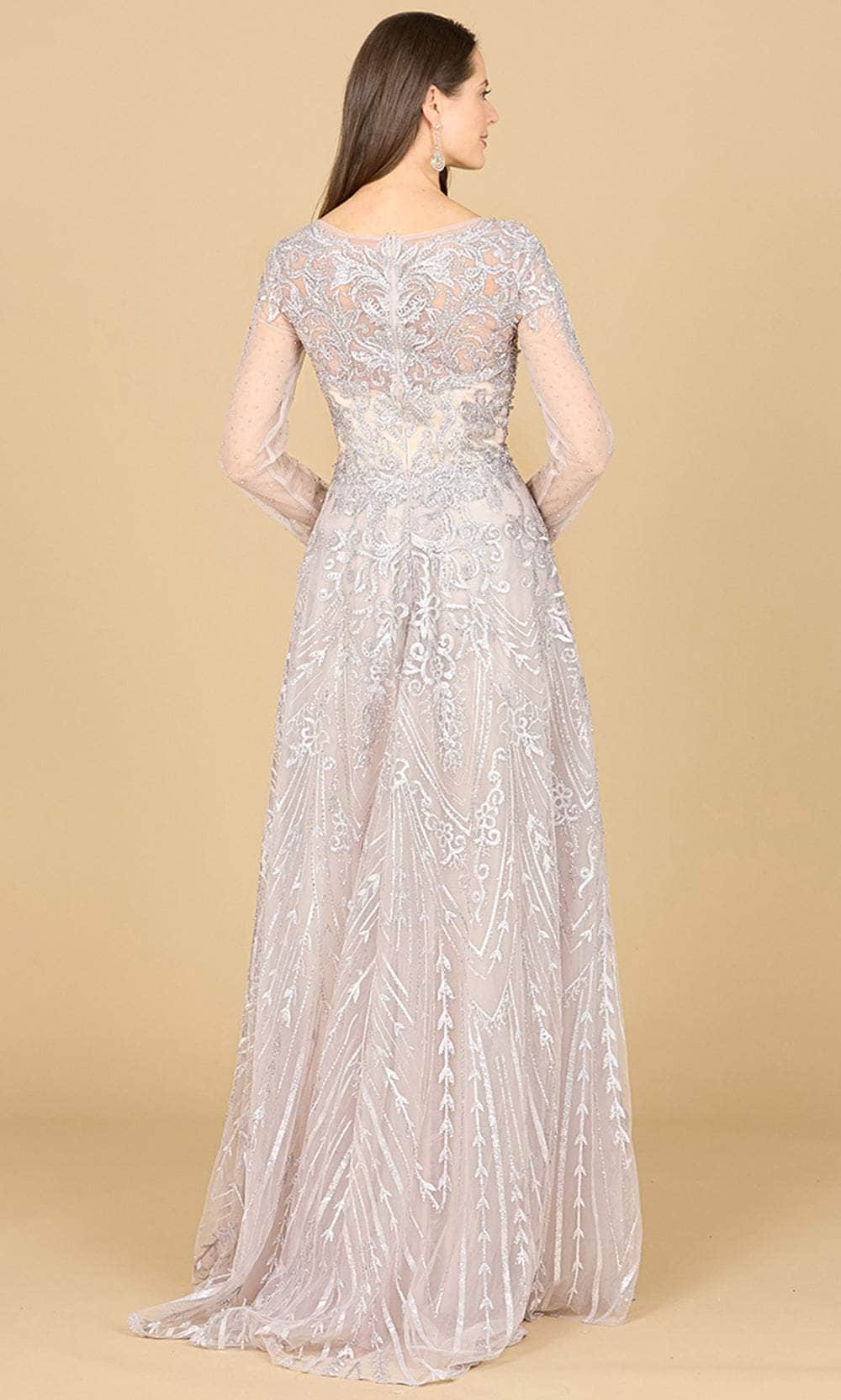 Illusion Lace Embroidered Gown