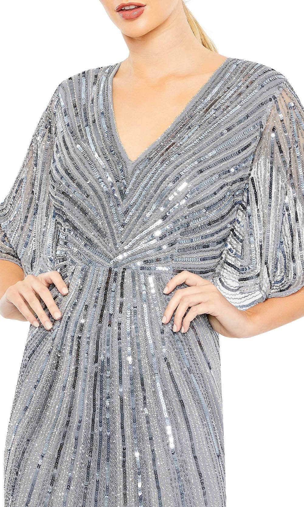 Short Sleeves Sequined Mother of the Groom Dress