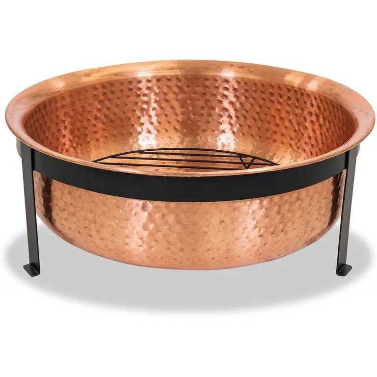 Better Homes & Gardens Wood Burning Copper Fire Pit, 30-inch diameter and 22-inch Height