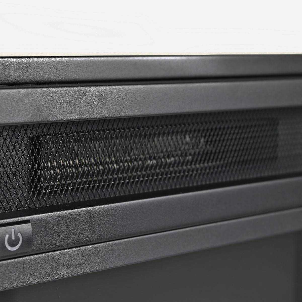 Geniqua 24 inch Wall Insert 1400w Electric Fireplace Heat w/Remote LED Flame Timer Heater