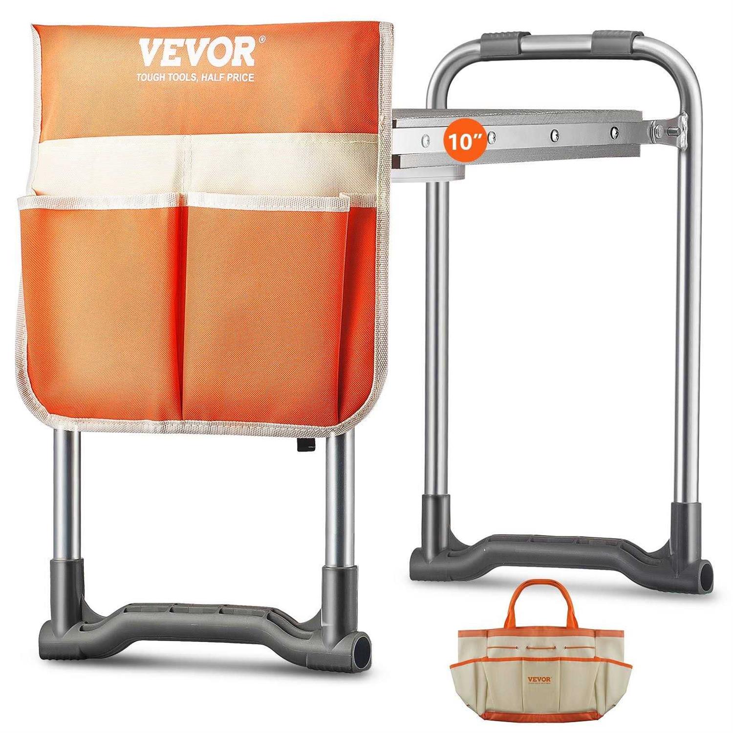 VEVOR Folding Garden Kneeler and Seat 330 lbs. Load Capacity