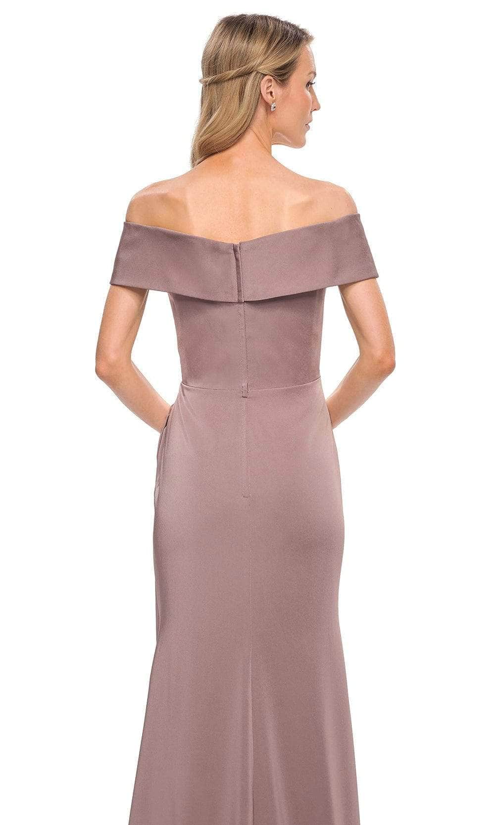 Twisted Off Shoulder Formal Dress