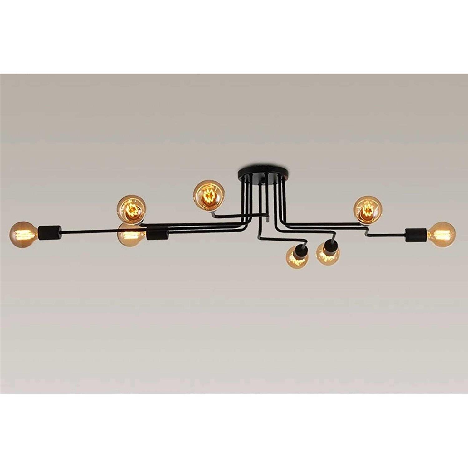 Warehouse of Tiffany LD4229 Electodyte 8-Light 45-inch Circuit Board Flush Mount