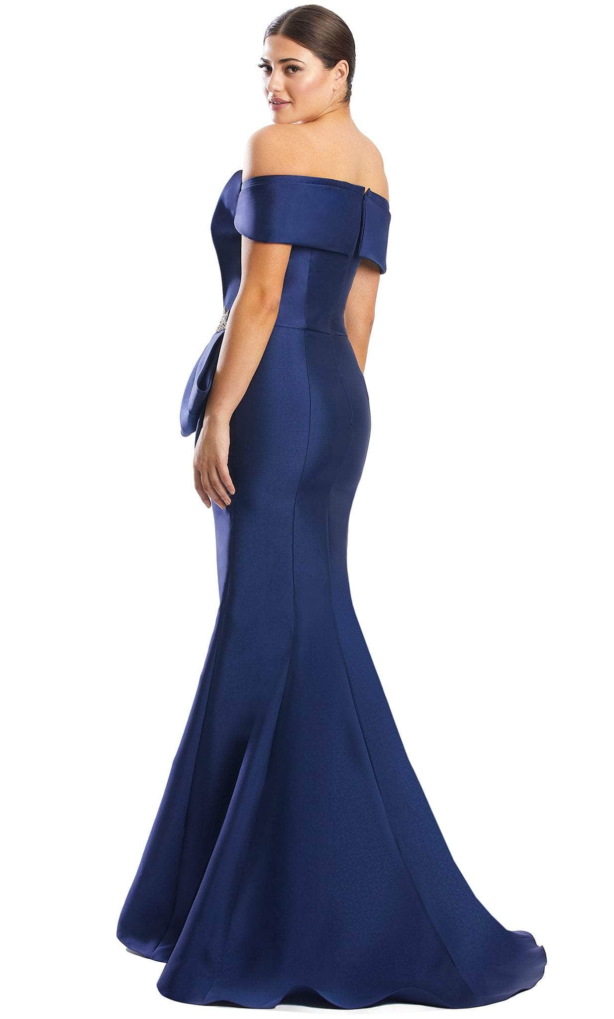 Draped Side Sash Formal Dress