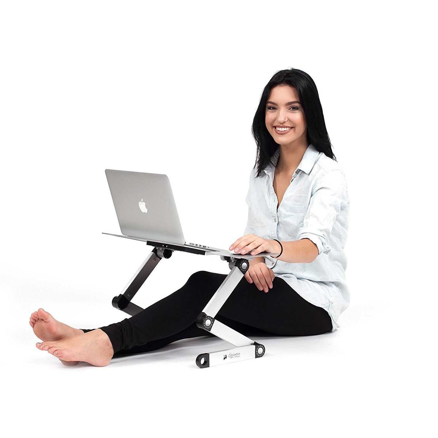 Executive Office Solutions Portable Adjustable Aluminum Laptop Desk/Stand