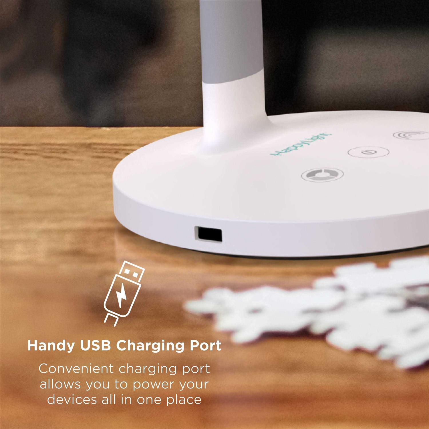 Verilux HappyLight Duo 2-in-1 Light Therapy & Task Desk Lamp