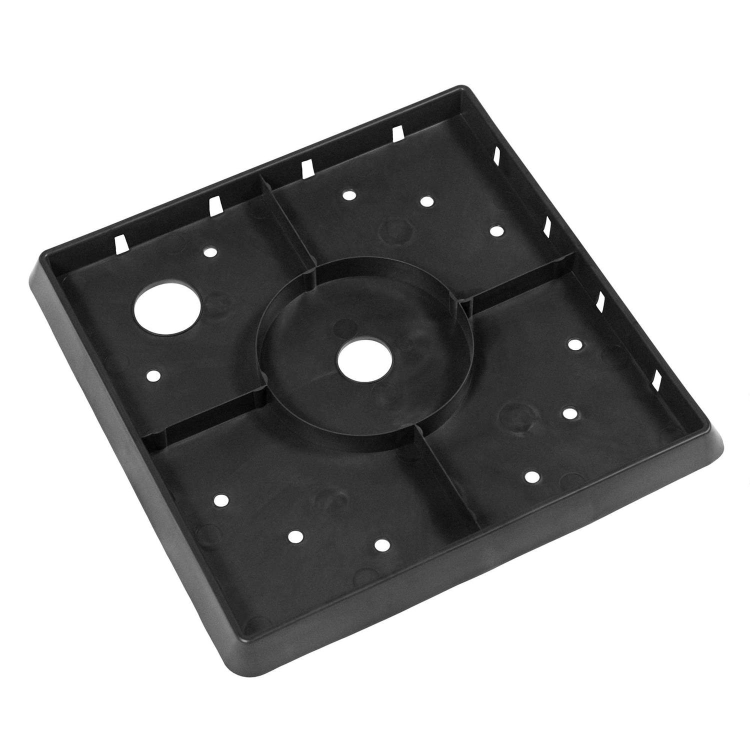 Bloem 20 in. Black Plastic Finley Tall Square Planter