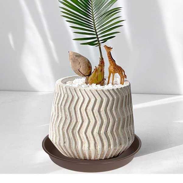 Bleuhome 3 Pack Plant Saucer Depth Tray