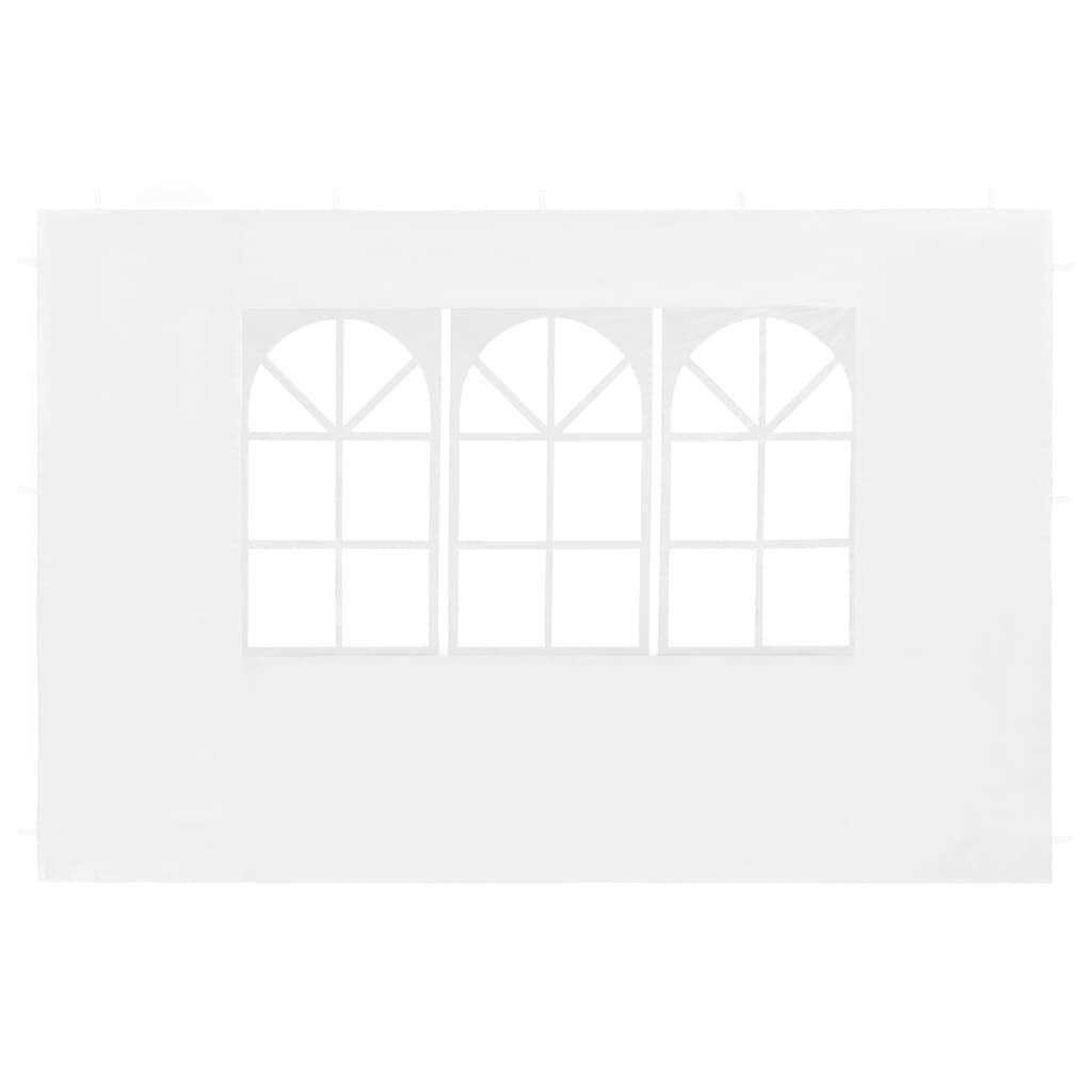 vidaXL Party Tent Sidewall 2 pcs with Window PE