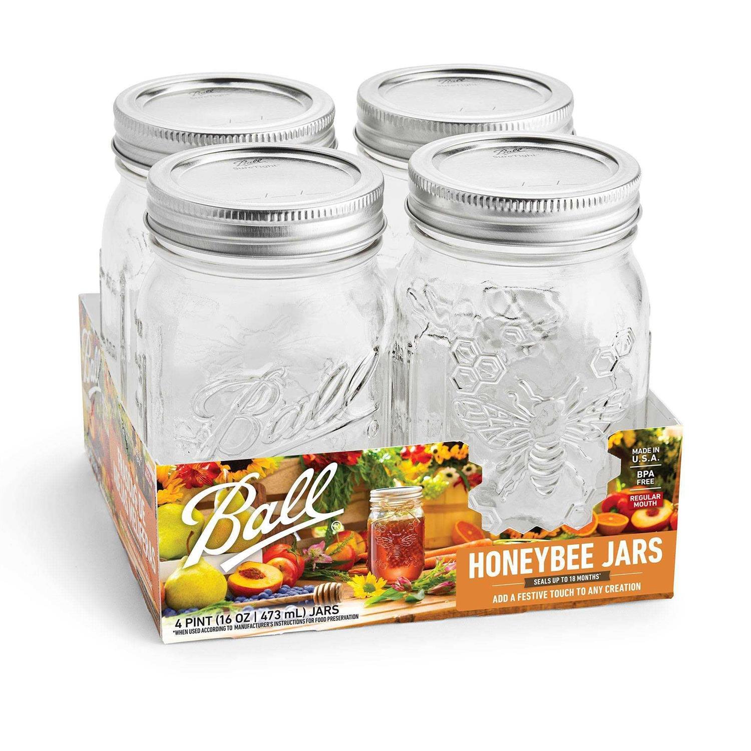 Ball Honeybee Jars Regular Mouth