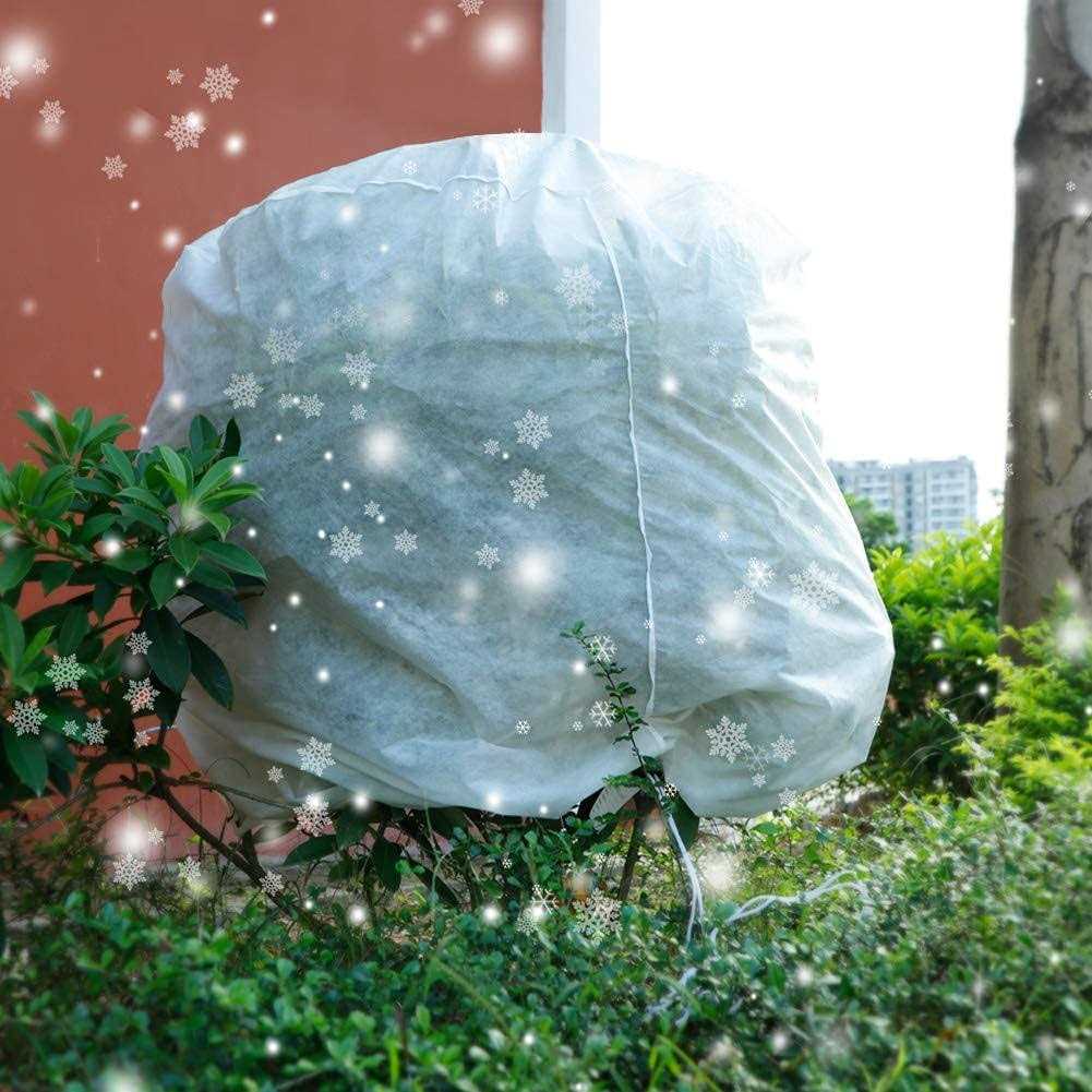 Takefuns Cylindrical Plant Freeze Protection Covers Shrub Frost Jacket Covers with Zipper,Gardening Protecting Bag,Tree Protector Wrap