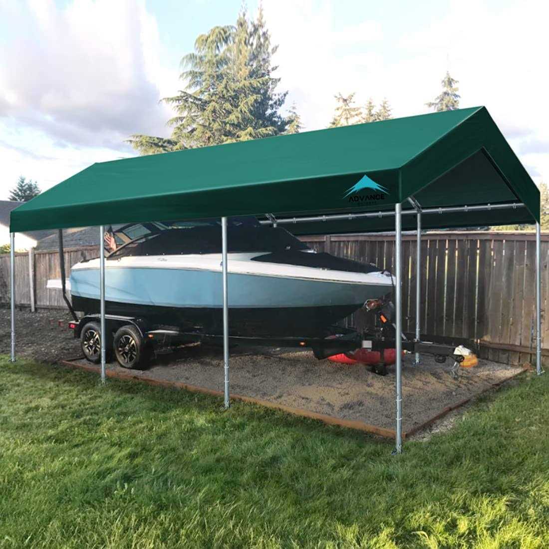 Advance Outdoor 10′ x 20′ Heavy Duty Carport Car Canopy Garage Boat Shelter Party Tent