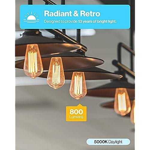 Sunco Lighting Sunco Vintage LED Edison Bulbs St64