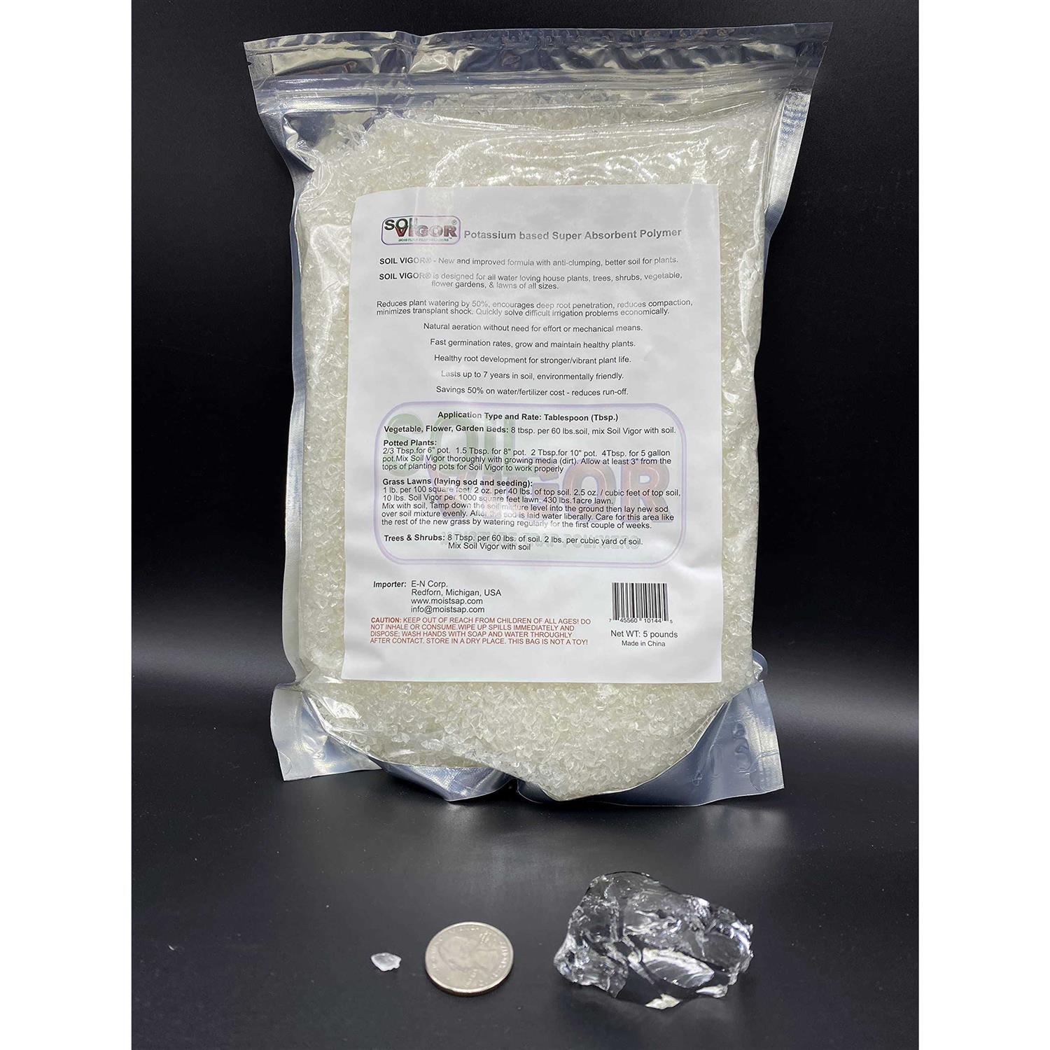 Commercial Grade Super Absorbent Polymer Potassium Based Water Crystal