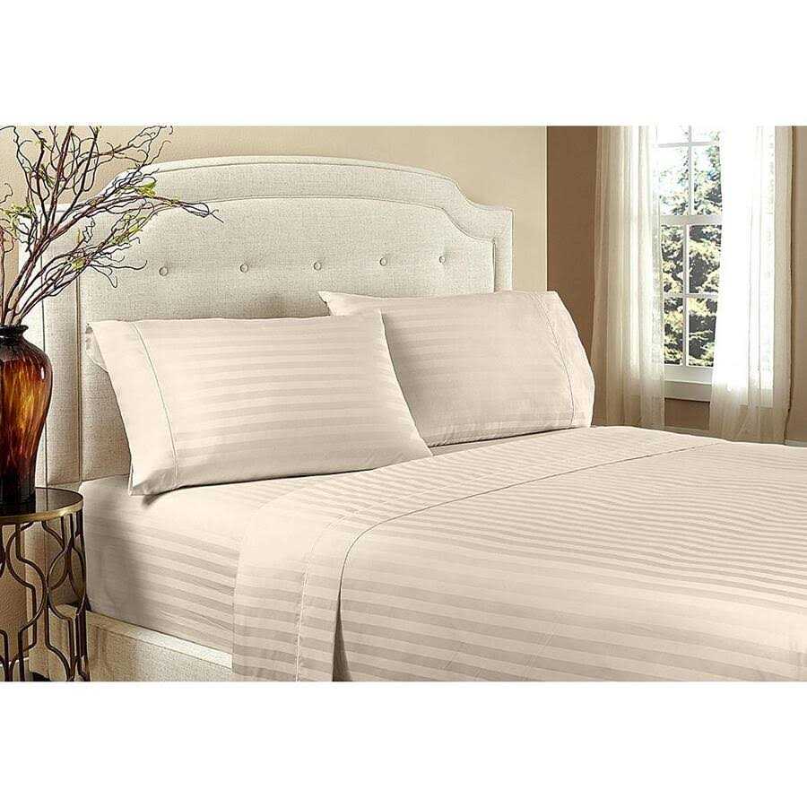 600 Thread Count Stripe Sheet Set Single