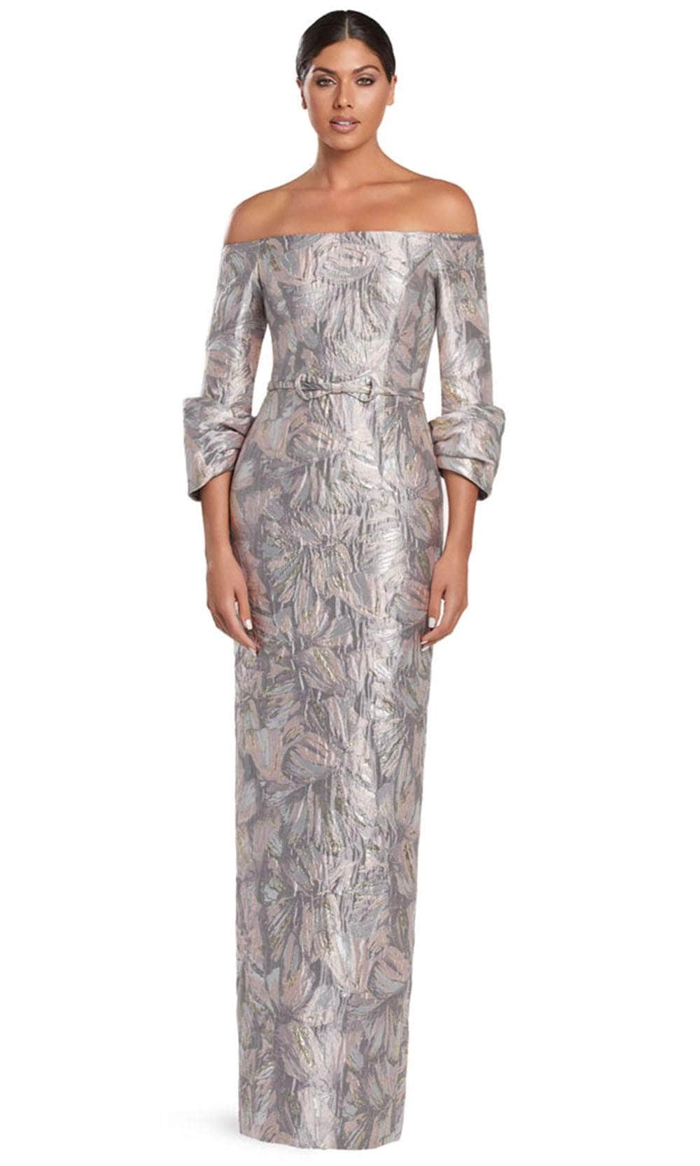 Off-Shoulder Column Evening Gown