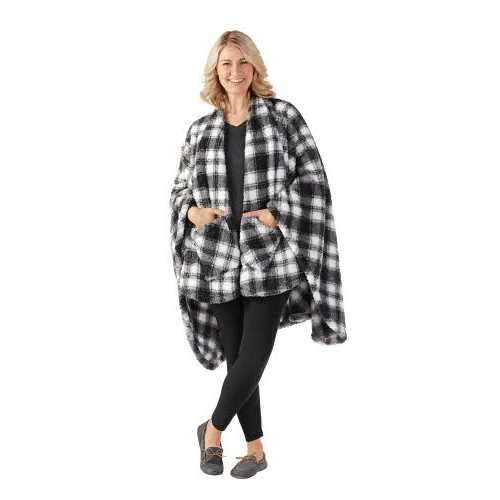 White River Home Double-Sided Sherpa Wearable Throw