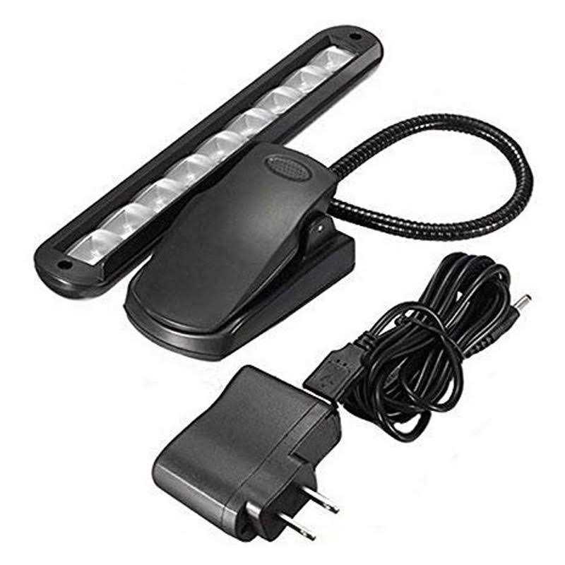 Vshinic Music Stand Light,Clip On Piano Lights 9 LED Orchestra Light Book Lamp Musician Lamp,Fully Adjustable No Flicker For Piano