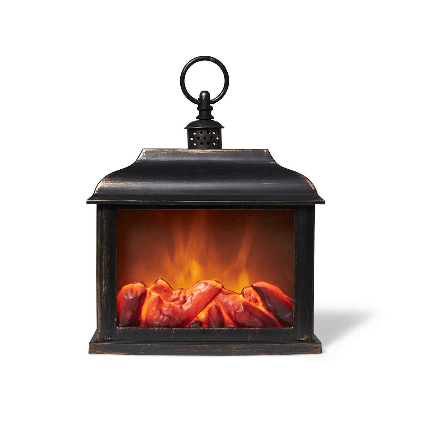 A Cheerful Giver Bronze Flameless Fireplace Lantern