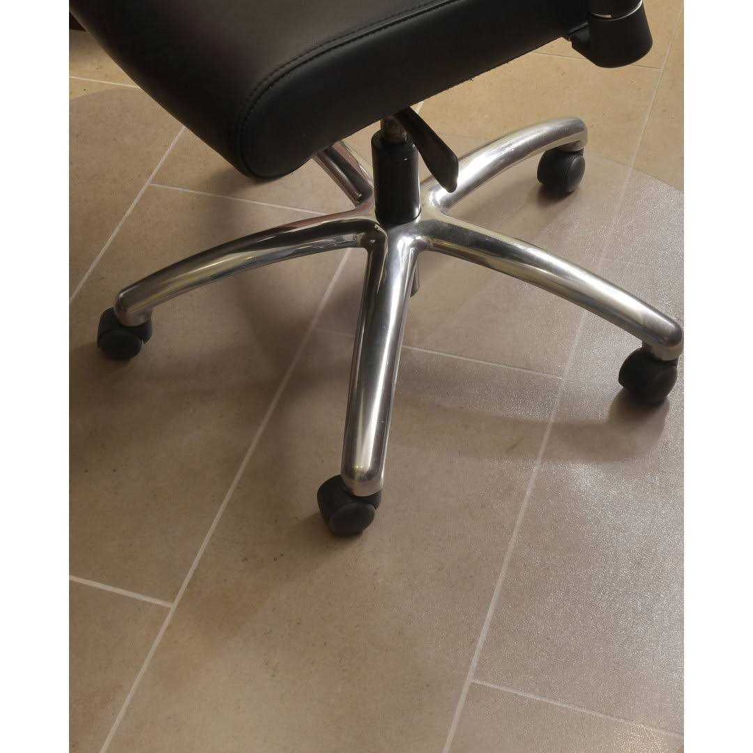 Evolve Modern Office Chair Mat for Hard Floors with Lip