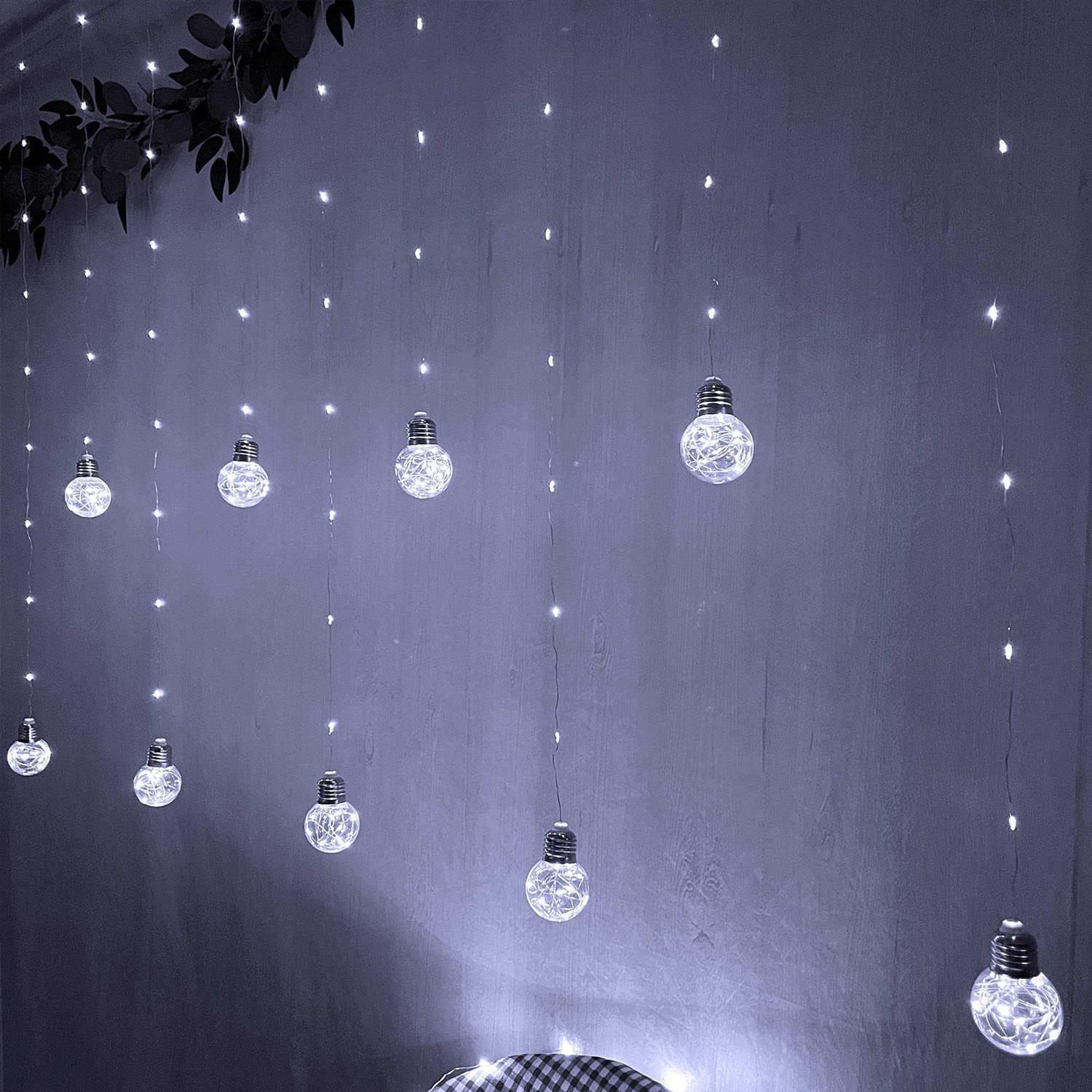 Yolight Wishing Ball Curtain Lights 200 LED Window Curtain Lights with Remote