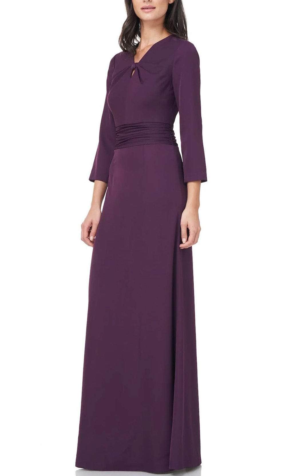 Twist Front Evening Dress