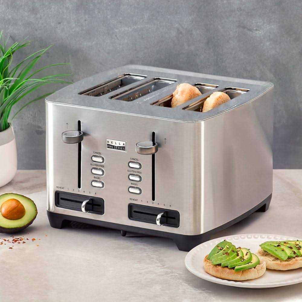 Bella Pro Series 4-Slice Wide-Slot Toaster