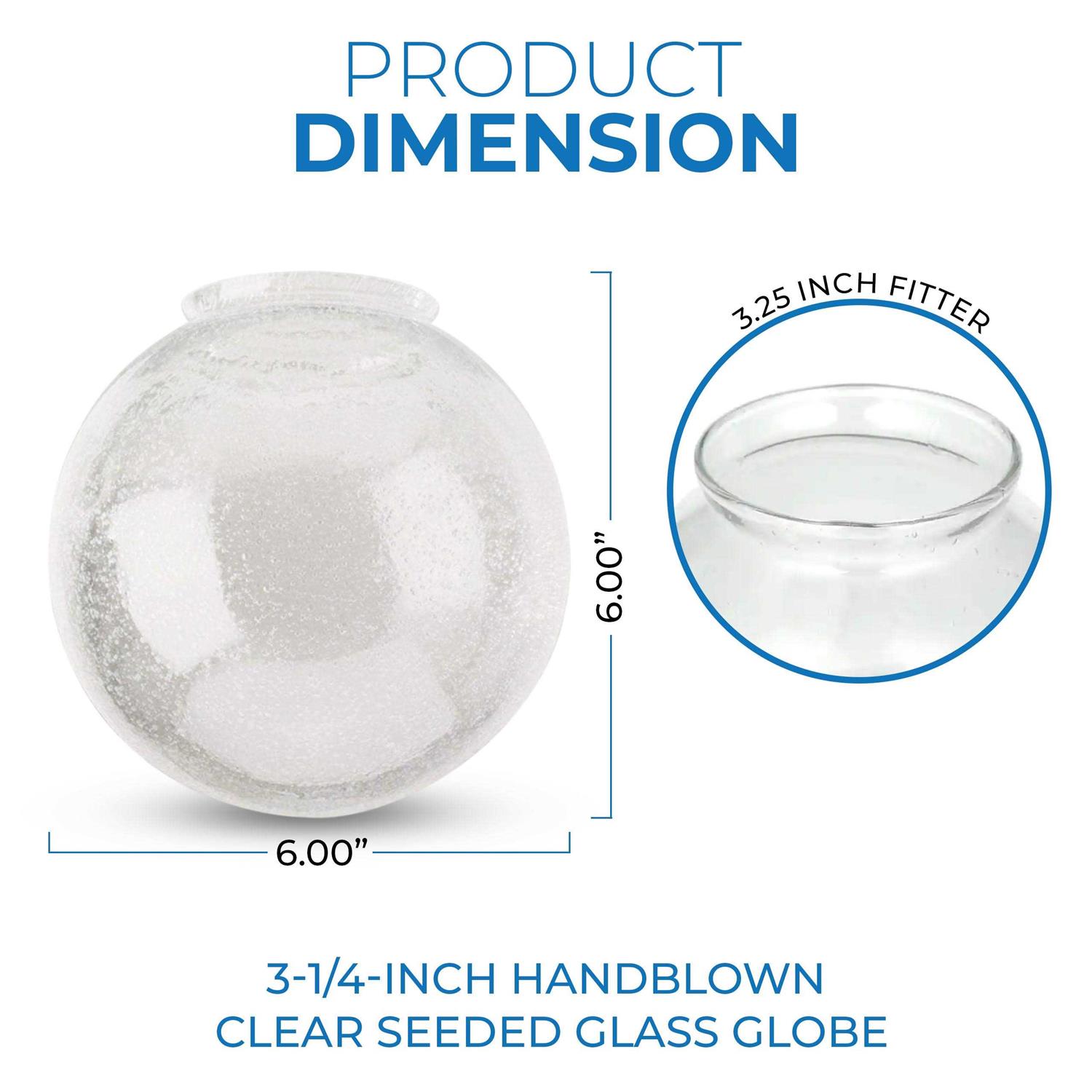 Westinghouse 81560 8156000 Clear Seeded Globe