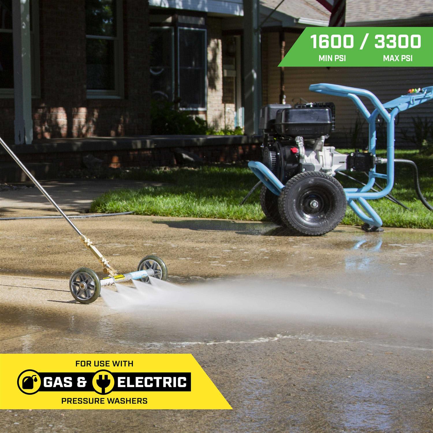 SurfaceMaxx 14-in 3300 PSI Scrubbing Broom for Gas and Electric Pressure Washers SGY-PWA97