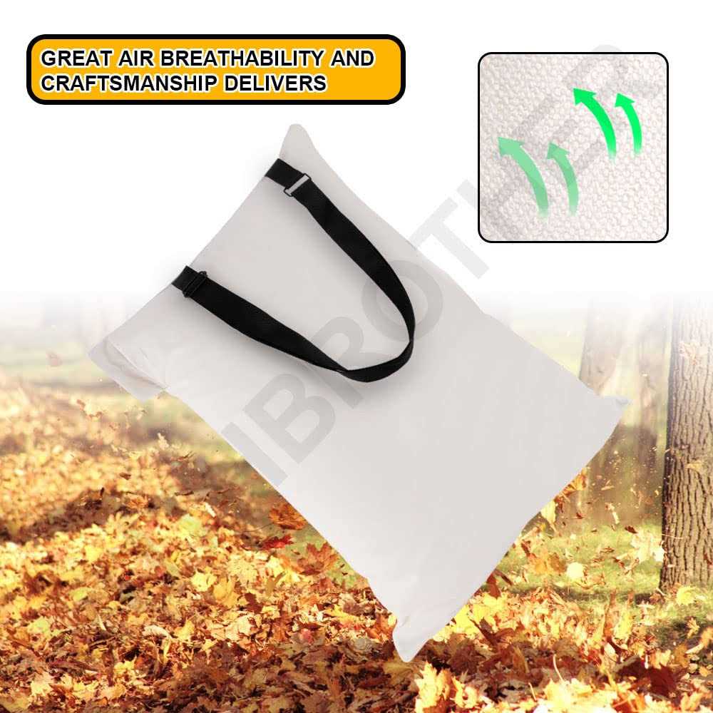 Universal Leaf Vacuum Blower Bag Bottom Debris Dump Bag for Vacuum Leaf Blowers and Ultra Blower Rake