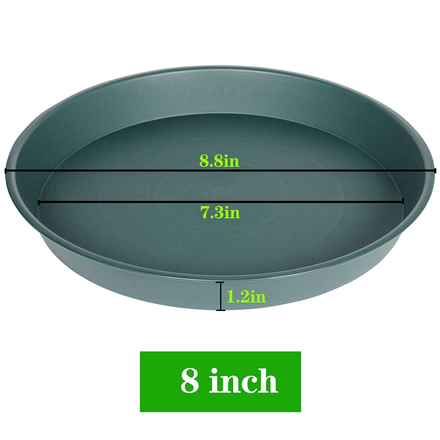 Bleuhome 3 Pack Plant Saucer Depth Tray