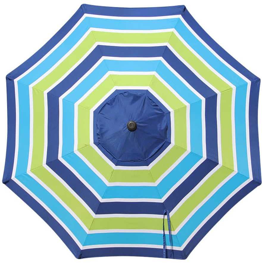 Blissun 9′ Outdoor Market Patio Umbrella with Push Button Tilt and Crank