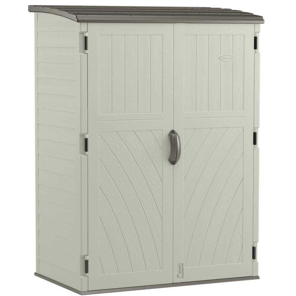 Suncast 53 in. x 32.5 in. x 71.5 in. Covington Large Plastic Vertical Shed