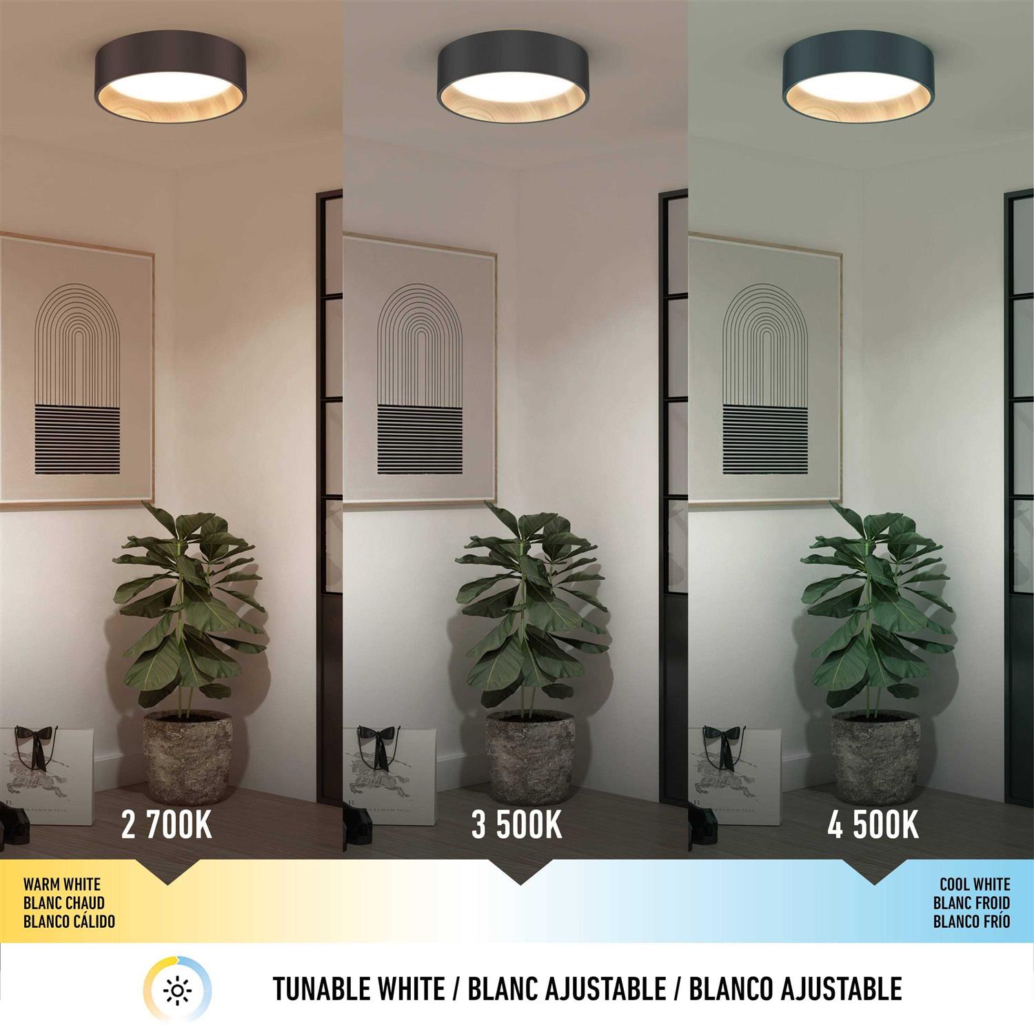 Artika Alton Integrated LED Flush Mount Black