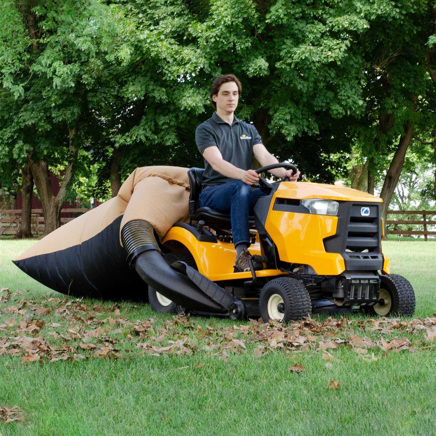 Terraking 54 Cu Ft Pro Leaf Bag 120-inch Opening For 2 Bag Material collection systems Ride-on Lawnmowers