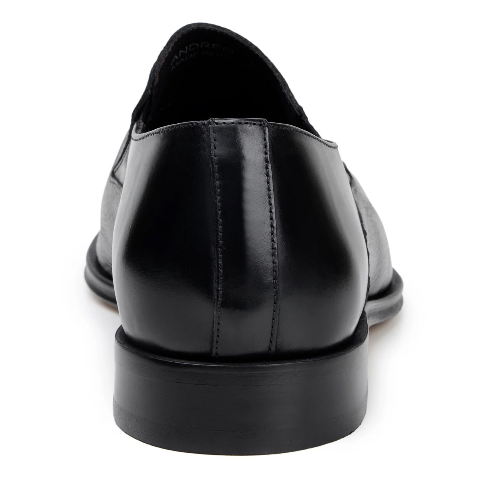 Men’s Belvedere Andreo Italian Deerskin & Nappa Leather Cap Toe Slip On Loafer in Black