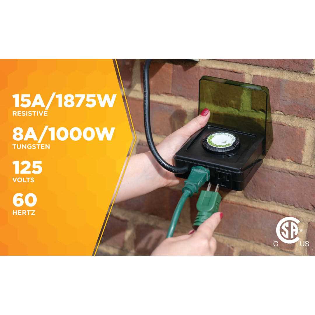 Woods Outdoor Heavy Duty Mechanical Timer 50012