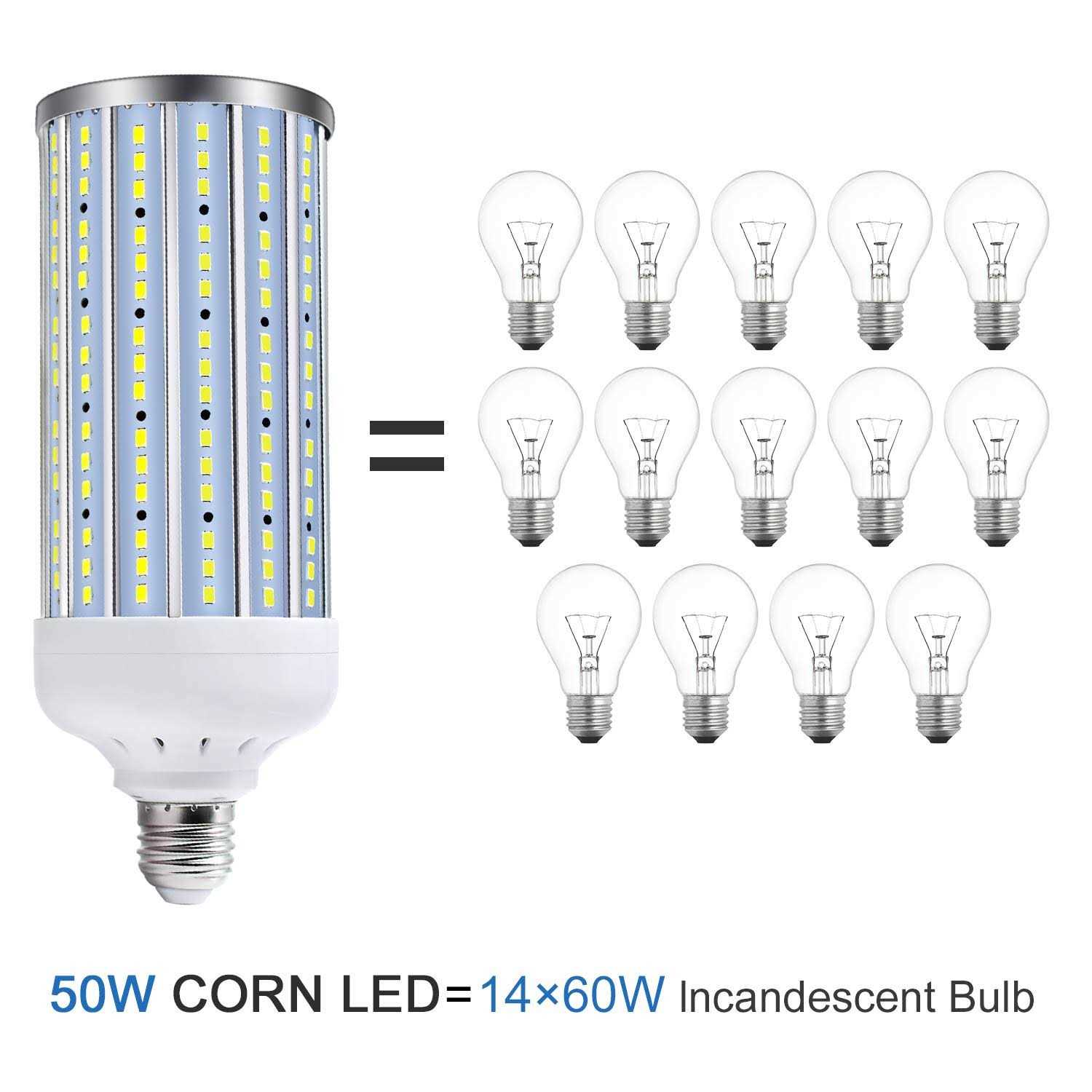 ygs-tech super bright 50w led corn light bulb