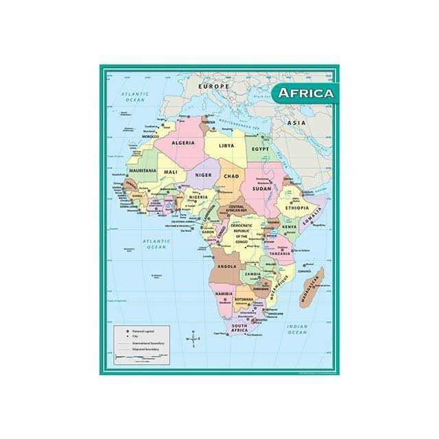 Africa Map Chart Teacher Created Resources