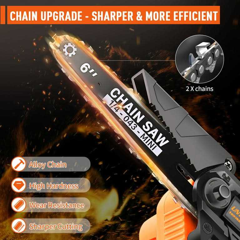 Untimaty 6 inch Cordless Mini Chainsaw 6-inch Chain Saw Wood