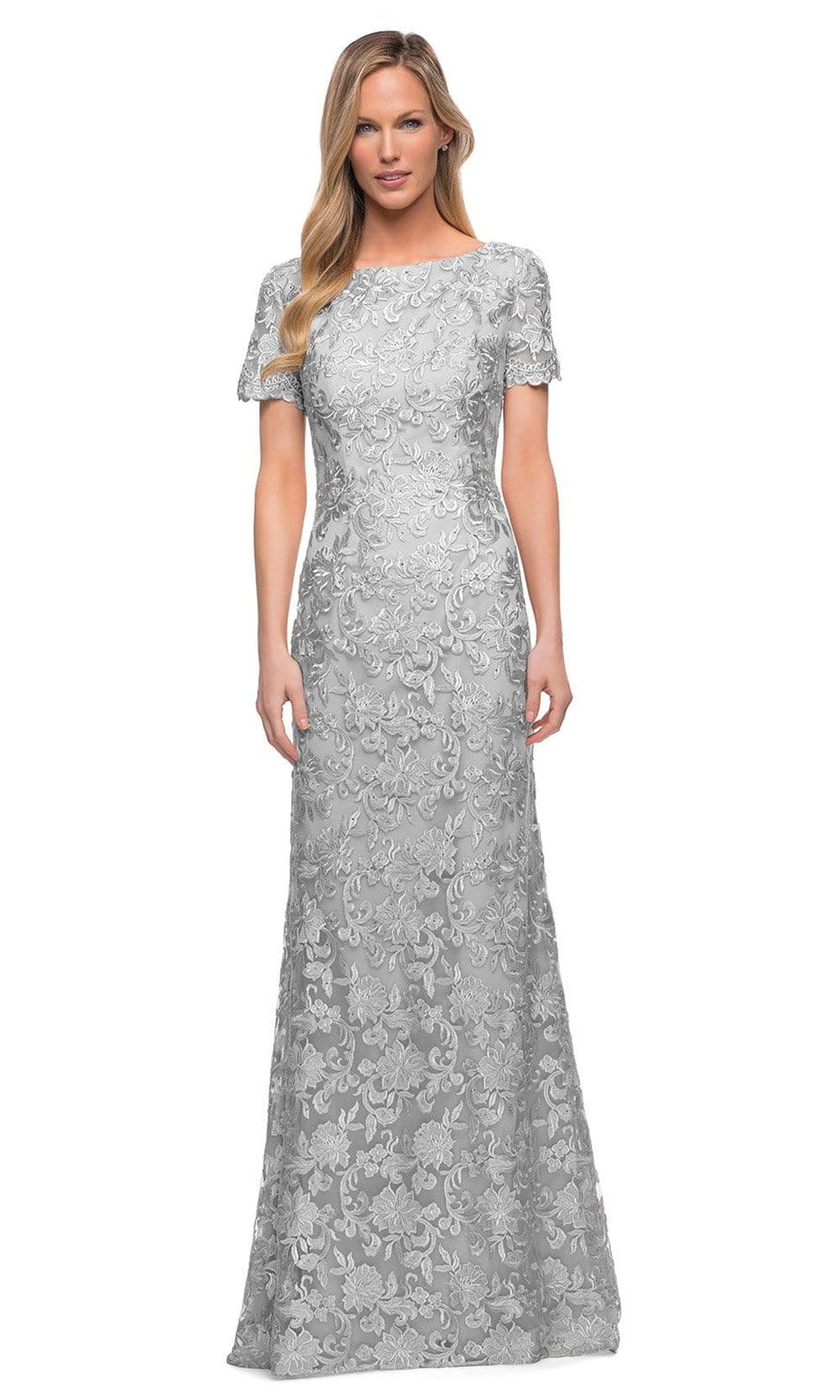 29161 Bateau Sheath Evening Mother of the Bride Dress