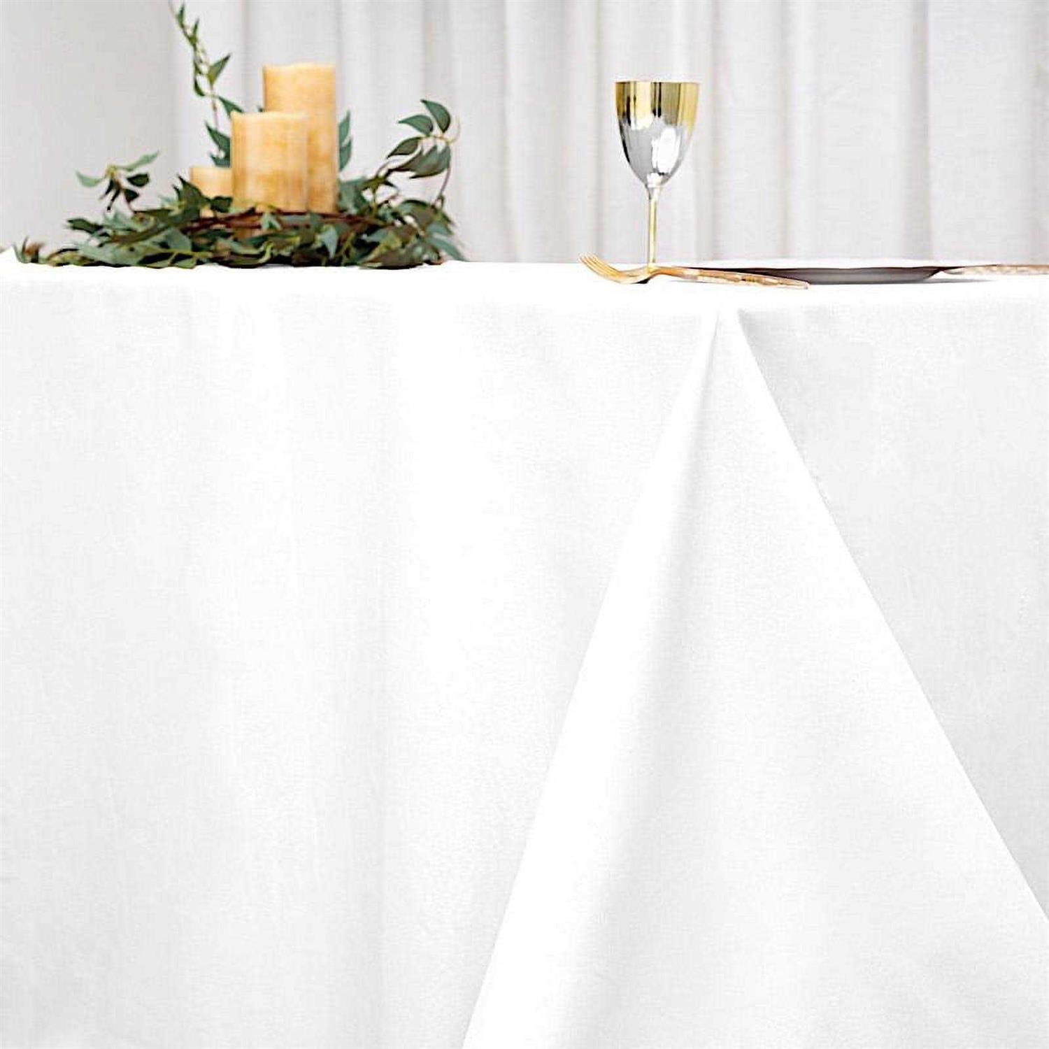 Balsacircle 6 Pcs Rectangle Polyester Tablecloths Table Cover Linens for Wedding Party Events Kitchen Dining