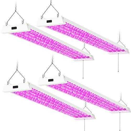 Sunco Lighting 4FT LED Grow Lights Full Spectrum for Indoor Plants 80w