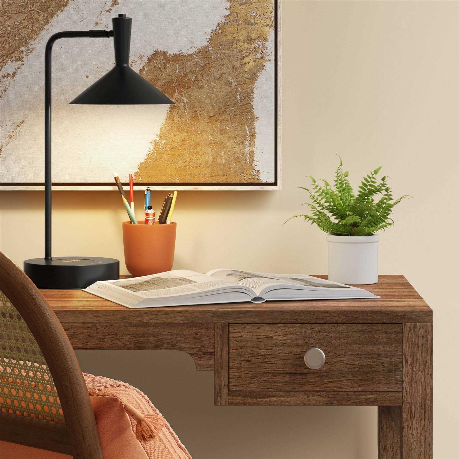 Threshold LED Wireless Charging Task Lamp with USB